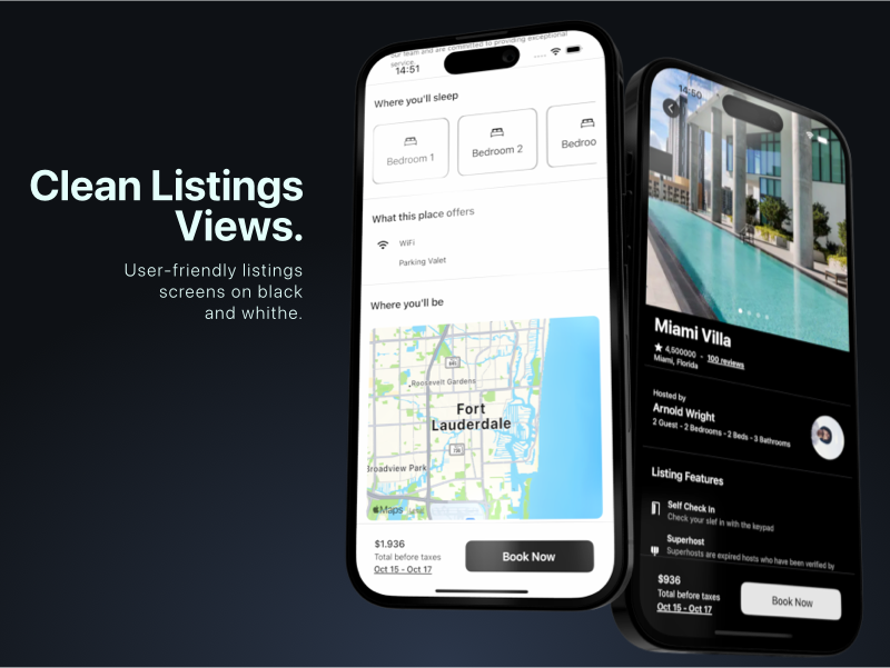 EasyBNB - AirBNB inspired App Template, Full Template App, AirBNB Clone Template, iOS, SwiftUI,Swift - 3